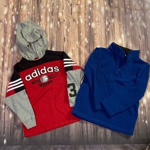 Adidas and blue top bundle